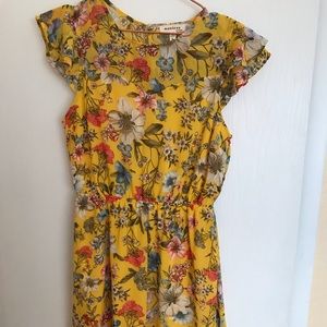 Yellow Garden Flower Dress